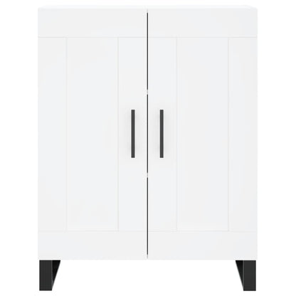 Hoge Kast 69,5X34X180 Cm Bewerkt Hout Wit