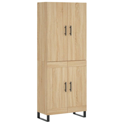 Hoge kast 69,5x34x180 cm bewerkt hout sonoma eikenkleurig
