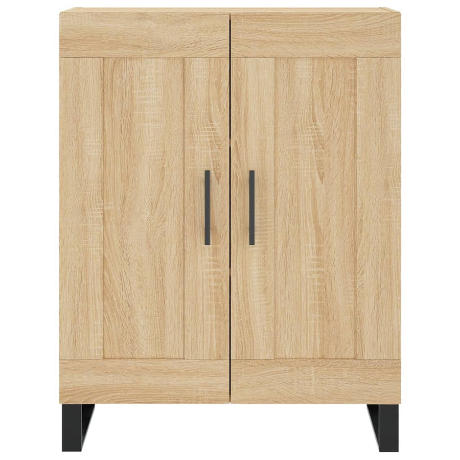 Hoge kast 69,5x34x180 cm bewerkt hout sonoma eikenkleurig