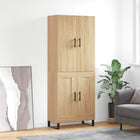 Hoge kast 69,5x34x180 cm bewerkt hout sonoma eiken