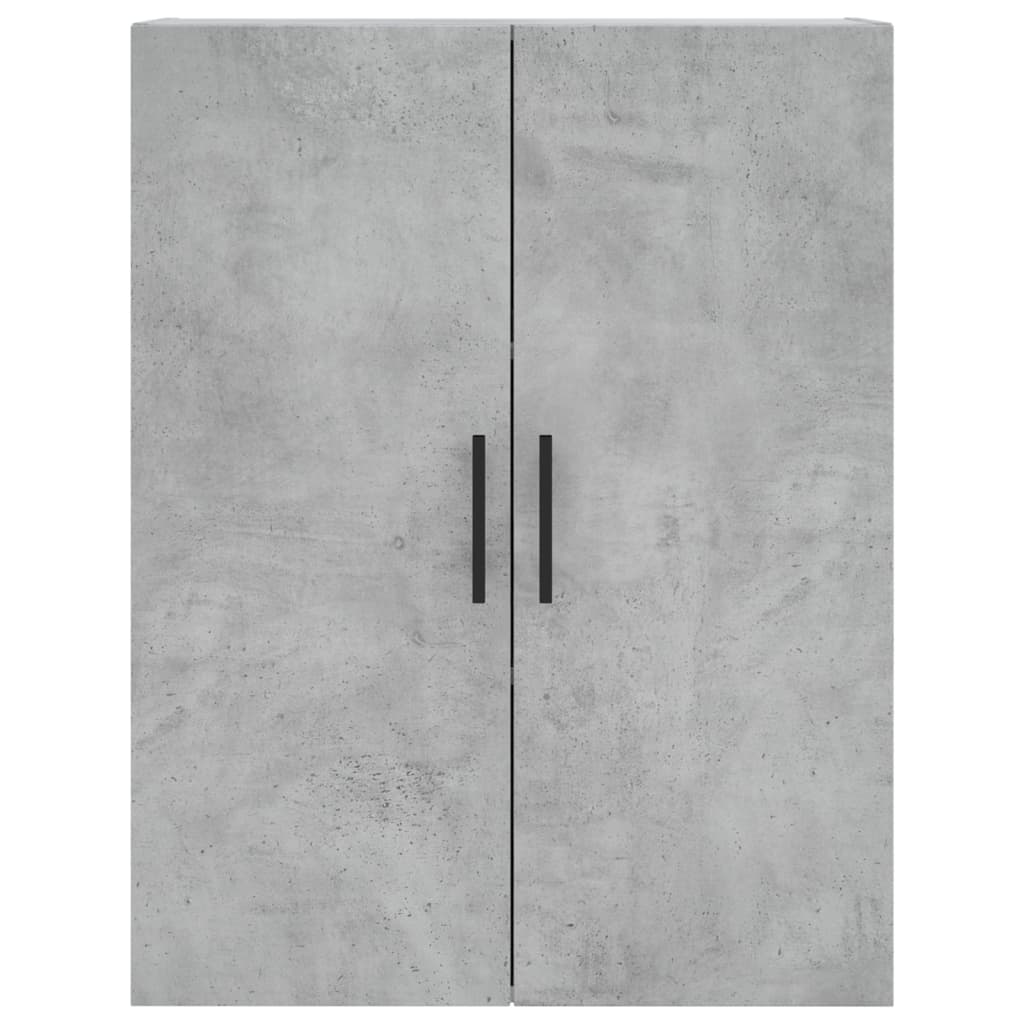 Hoge Kast 69,5X34X180 Cm Bewerkt Hout Betongrijs