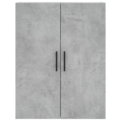 Hoge Kast 69,5X34X180 Cm Bewerkt Hout Betongrijs