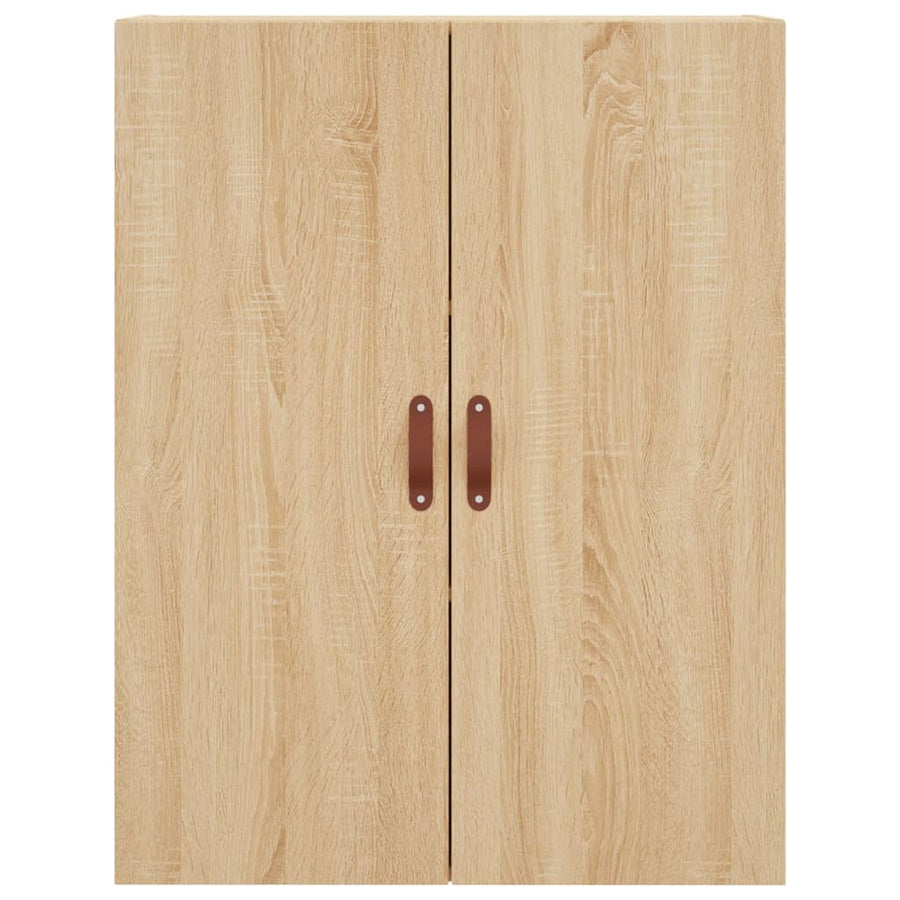 Hoge kast 69,5x34x180 cm bewerkt hout sonoma eikenkleurig