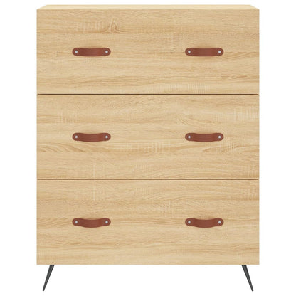 Hoge kast 69,5x34x180 cm bewerkt hout sonoma eikenkleurig