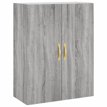Hoge Kast 69,5X34X180 Cm Bewerkt Hout Grijs Sonoma Eikenkleurig