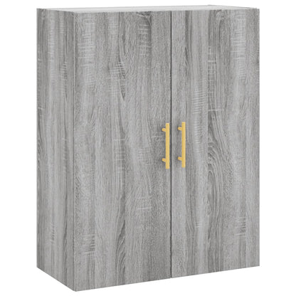 Hoge Kast 69,5X34X180 Cm Bewerkt Hout Grijs Sonoma Eikenkleurig