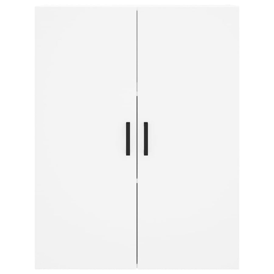 Hoge kast 69,5x34x180 cm bewerkt hout wit