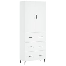 Hoge Kast 69,5X34X180 Cm Bewerkt Hout Wit