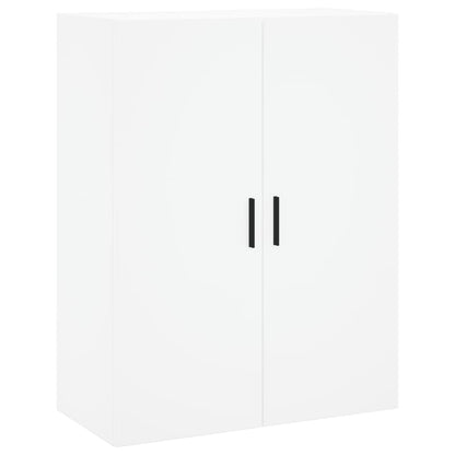 Hoge Kast 69,5X34X180 Cm Bewerkt Hout Wit