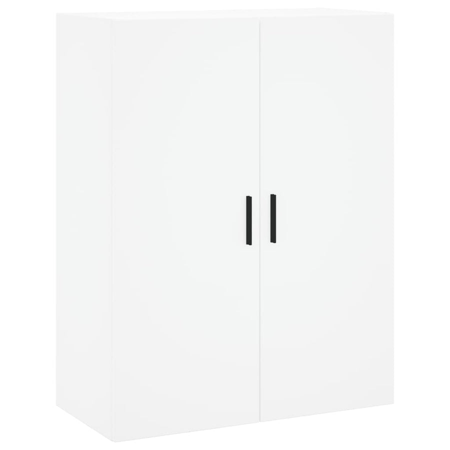 Hoge Kast 69,5X34X180 Cm Bewerkt Hout Wit