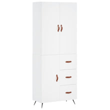 Hoge Kast 69,5X34X180 Cm Bewerkt Hout Wit