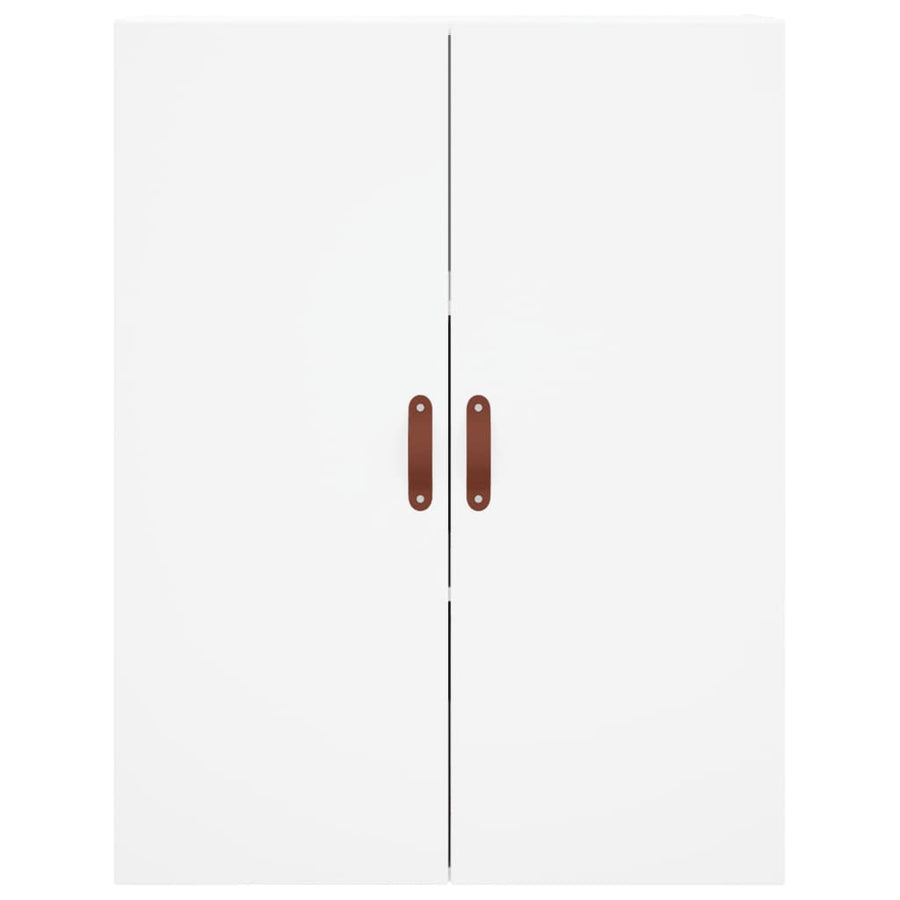 Hoge Kast 69,5X34X180 Cm Bewerkt Hout Wit