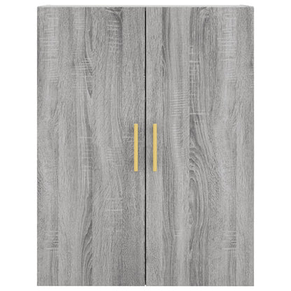 Hoge Kast 69,5X34X180 Cm Bewerkt Hout Grijs Sonoma Eikenkleurig