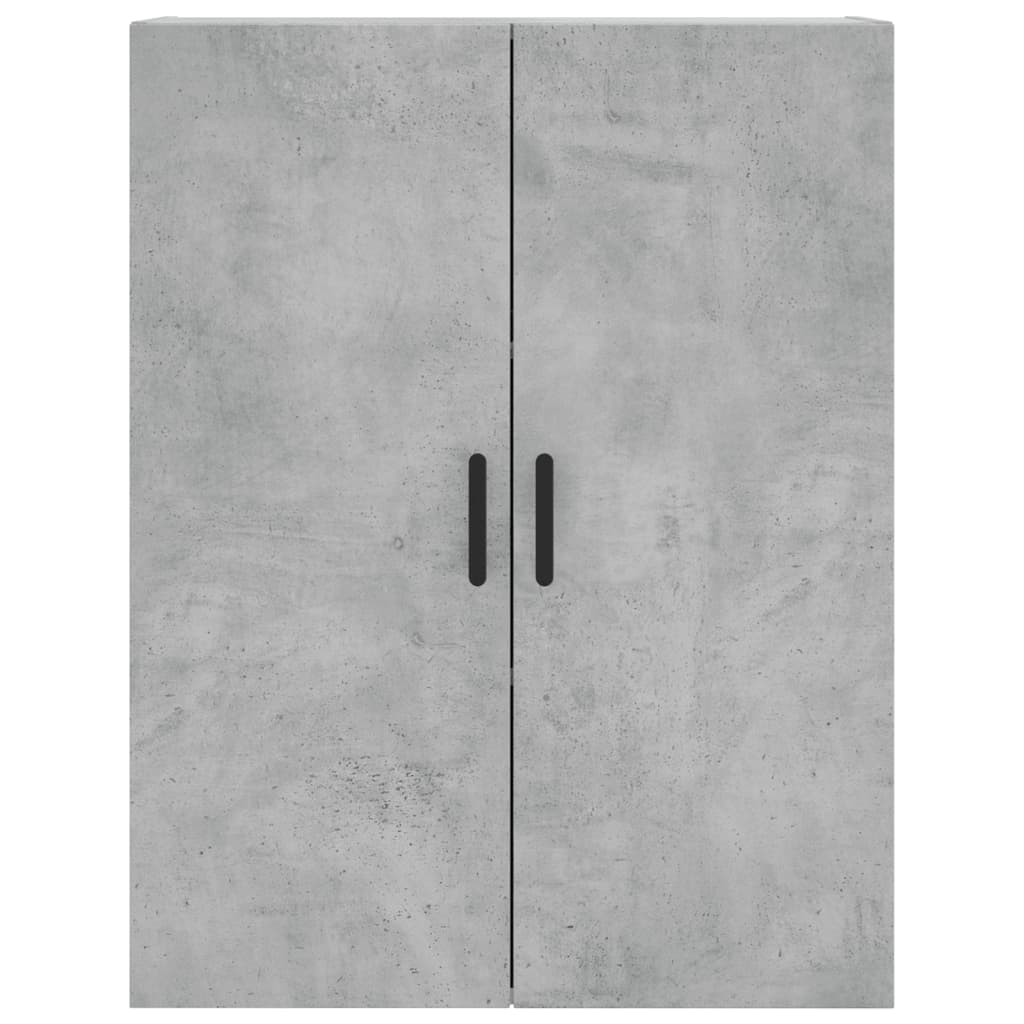 Hoge Kast 69,5X34X180 Cm Bewerkt Hout Betongrijs
