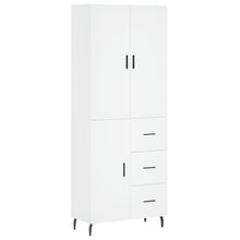 Hoge Kast 69,5X34X180 Cm Bewerkt Hout Wit