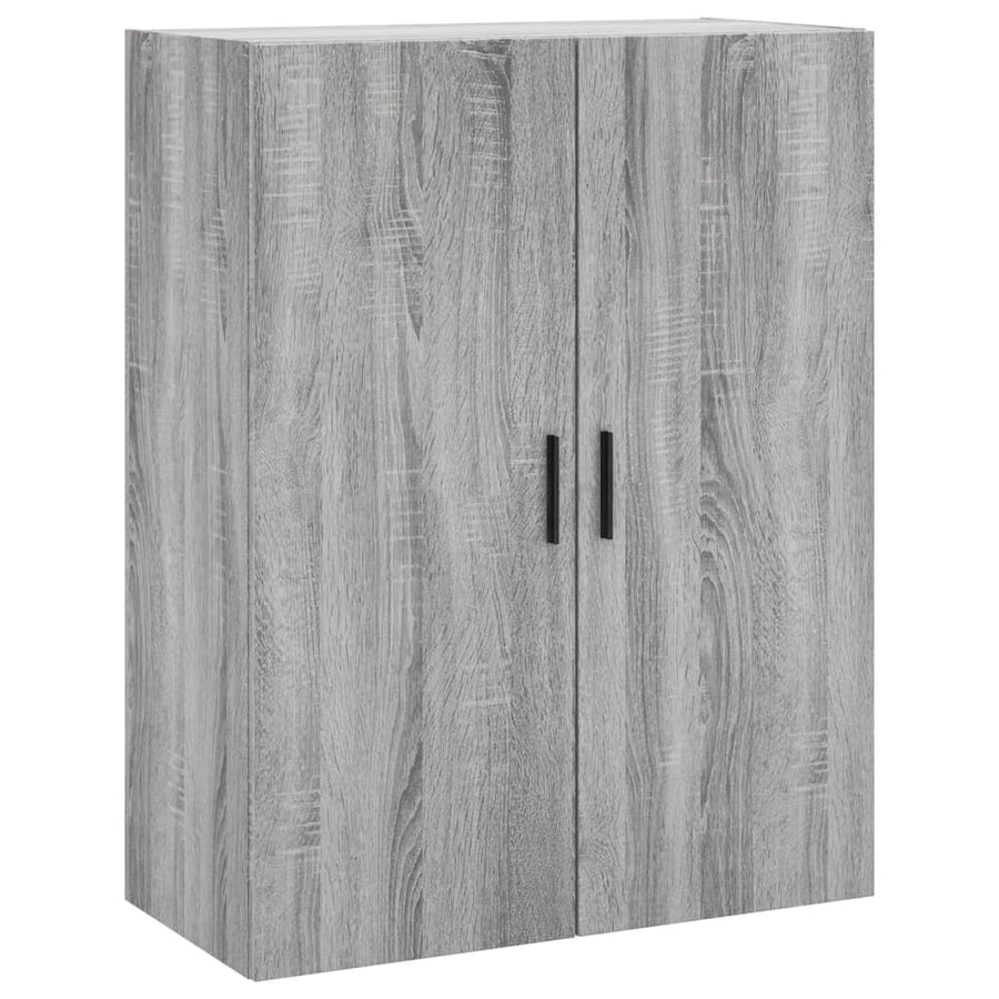 Hoge Kast 69,5X34X180 Cm Bewerkt Hout Grijs Sonoma Eikenkleurig