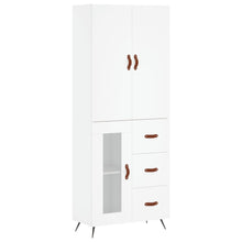 Hoge Kast 69,5X34X180 Cm Bewerkt Hout Wit