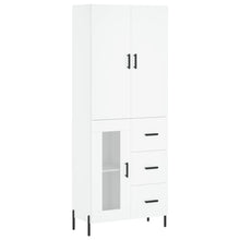 Hoge Kast 69,5X34X180 Cm Bewerkt Hout Wit