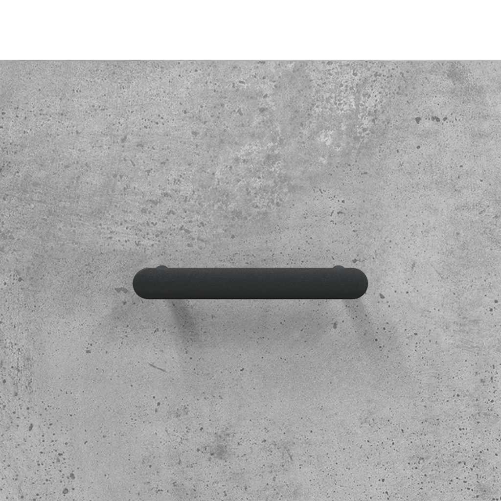 Hoge Kast 69,5X34X180 Cm Bewerkt Hout Betongrijs