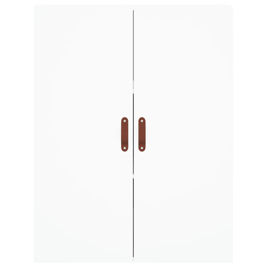 Hoge Kast 69,5X34X180 Cm Bewerkt Hout Wit