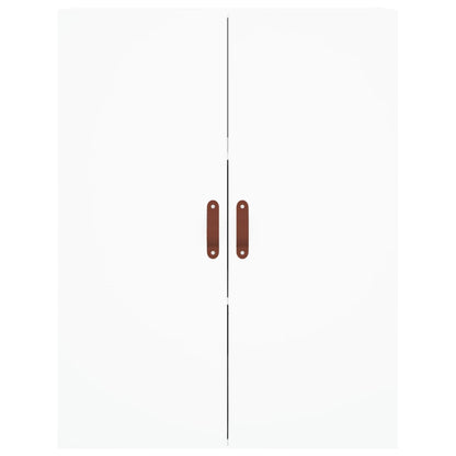 Hoge Kast 69,5X34X180 Cm Bewerkt Hout Wit