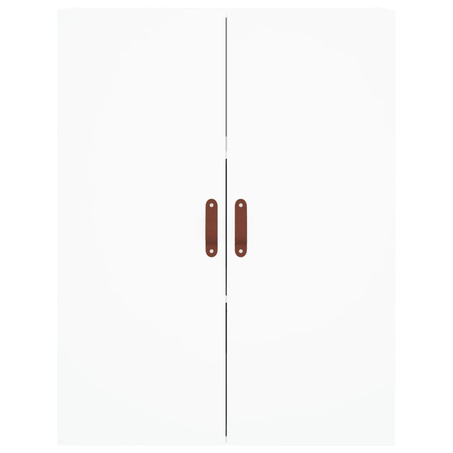 Hoge Kast 69,5X34X180 Cm Bewerkt Hout Wit