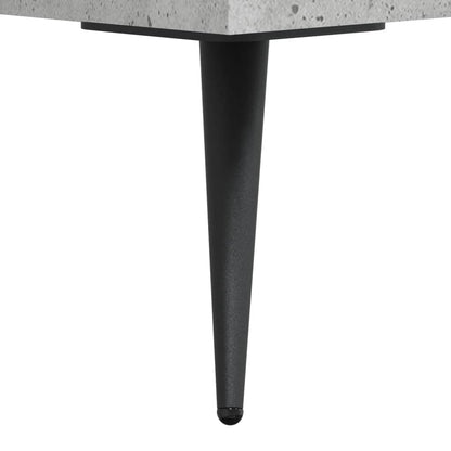 Hoge Kast 69,5X34X180 Cm Bewerkt Hout Betongrijs