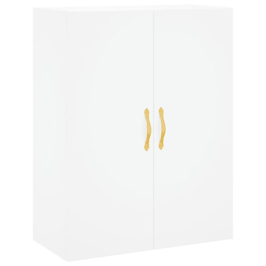 Hoge Kast 69,5X34X180 Cm Bewerkt Hout Wit