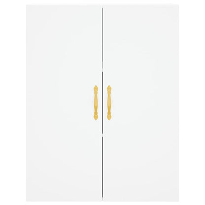 Hoge Kast 69,5X34X180 Cm Bewerkt Hout Wit