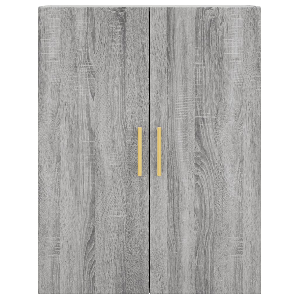 Hoge Kast 69,5X34X180 Cm Bewerkt Hout Eikenkleurig 1