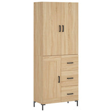 Hoge Kast 69,5X34X180 Cm Bewerkt Hout Kleurig Sonoma eiken