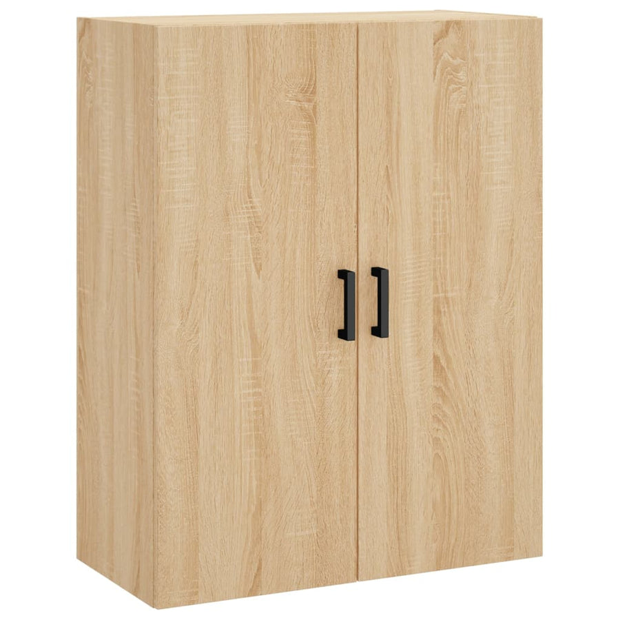 Hoge Kast 69,5X34X180 Cm Bewerkt Hout Kleurig Sonoma eiken