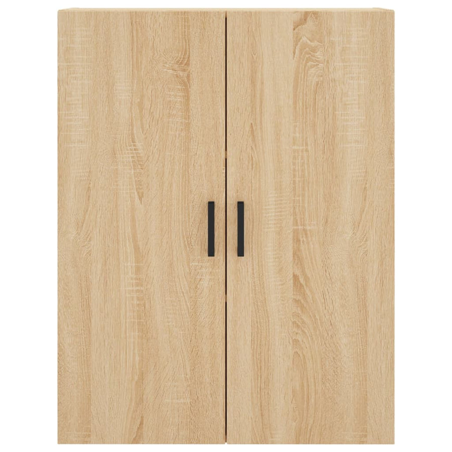 Hoge Kast 69,5X34X180 Cm Bewerkt Hout Kleurig Sonoma eiken