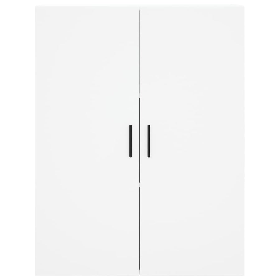 Hoge Kast 69,5X34X180 Cm Bewerkt Hout Wit