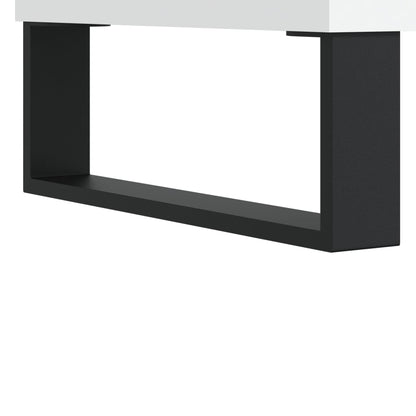 Hoge Kast 69,5X34X180 Cm Bewerkt Hout Wit