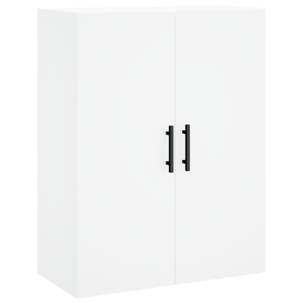 Hoge Kast 69,5X34X180 Cm Bewerkt Hout Wit
