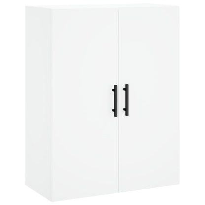 Hoge Kast 69,5X34X180 Cm Bewerkt Hout Wit