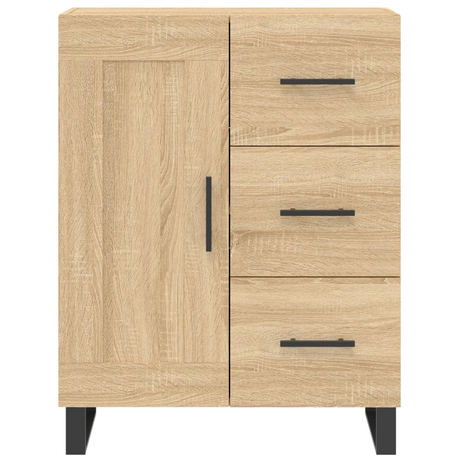 Hoge kast 69,5x34x180 cm bewerkt hout sonoma eikenkleurig