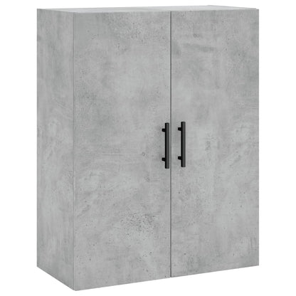 Hoge Kast 69,5X34X180 Cm Bewerkt Hout Betongrijs