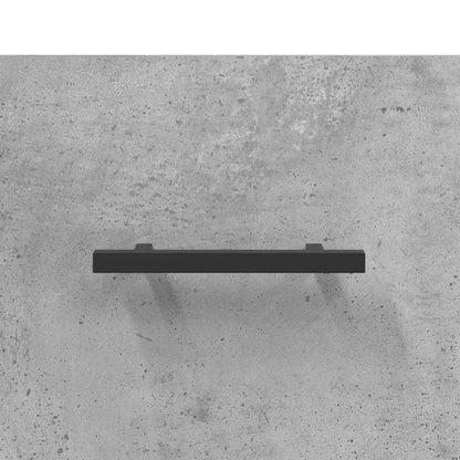 Hoge Kast 69,5X34X180 Cm Bewerkt Hout Betongrijs