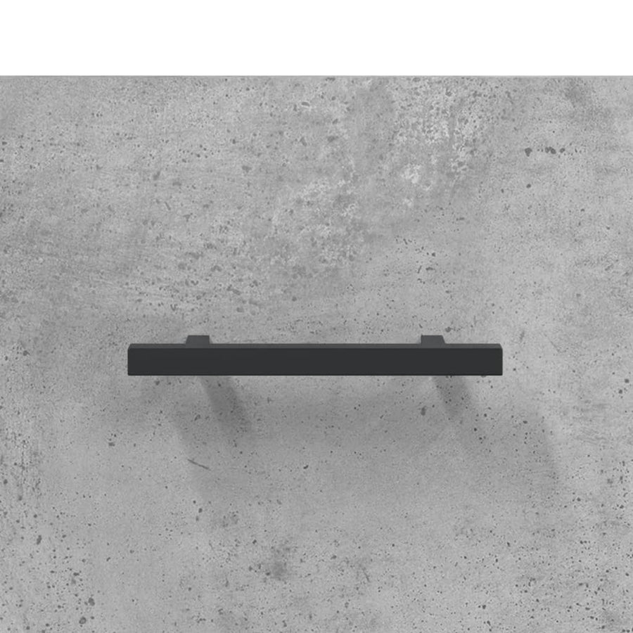 Hoge Kast 69,5X34X180 Cm Bewerkt Hout Betongrijs
