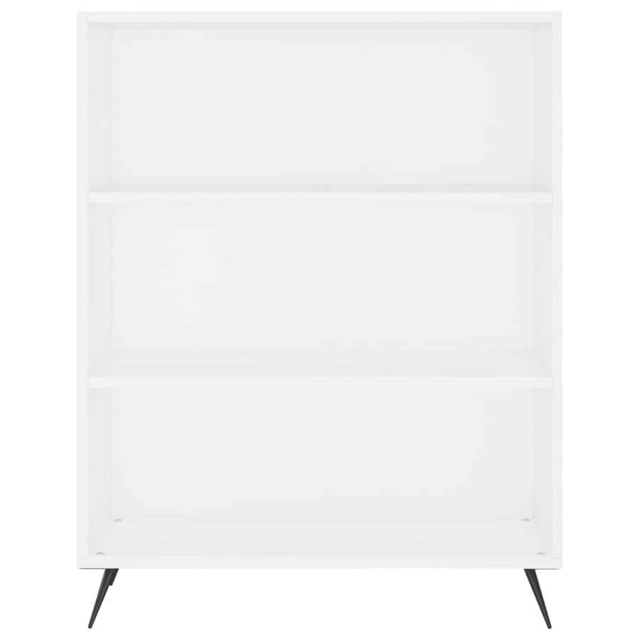 Hoge Kast 69,5X34X180 Cm Bewerkt Hout Wit