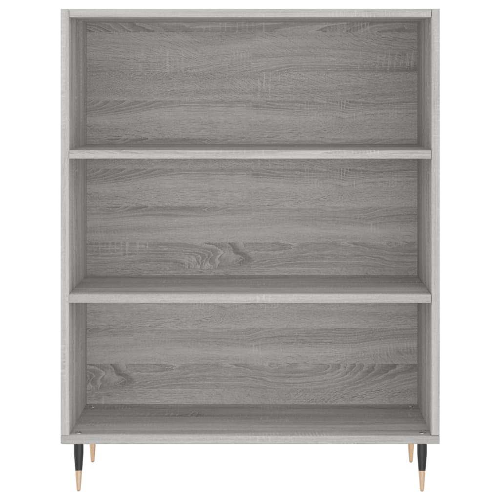 Hoge Kast 69,5X34X180 Cm Bewerkt Hout Grijs Sonoma Eikenkleurig