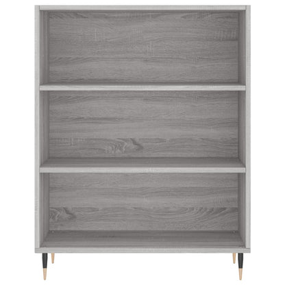 Hoge Kast 69,5X34X180 Cm Bewerkt Hout Grijs Sonoma Eikenkleurig
