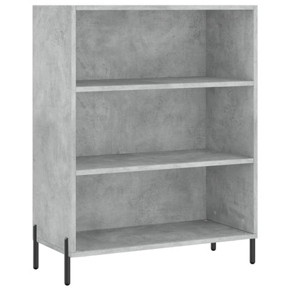 Hoge Kast 69,5X34X180 Cm Bewerkt Hout Betongrijs
