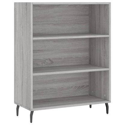 Hoge Kast 69,5X34X180 Cm Bewerkt Hout Grijs Sonoma Eikenkleurig