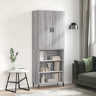 Hoge kast 69,5x34x180 cm grijs