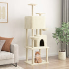 Kattenmeubel 180 cm crèmekleurig sisal