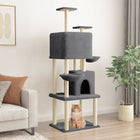 Kattenmeubel 180 cm donkergrijs sisal