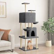 Kattenmeubel 180 cm donkergrijs sisal